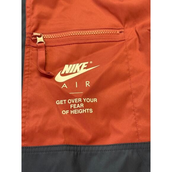 NWT Nike Air Woven Lined Jacket Full-Zip Hooded Colorblock Red/Navy Mens Sz XL - Picture 7 of 14